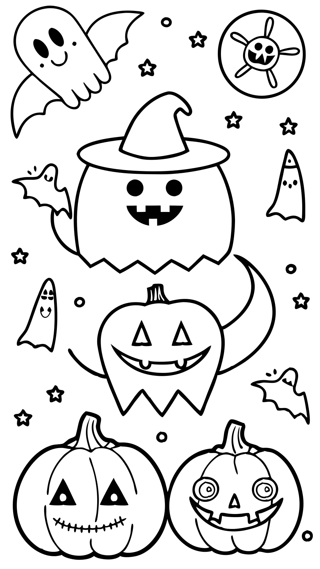 coloriages d’Halloween PDF imprimable